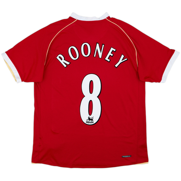 2006-07 Manchester United Home Shirt Rooney #8 - 7/10 - (L)