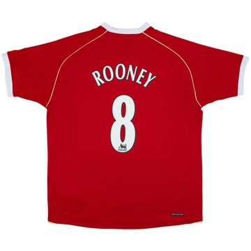 2006-07 Manchester United Home Shirt Rooney #8 - 6/10 - (XL)