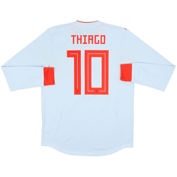 2018-19 Spain Player Issue Away L/S Shirt Thiago #10 - 8/10 - (L)