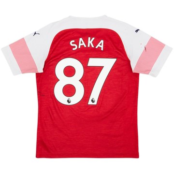 2018-19 Arsenal Home Shirt Saka #87 - 5/10 - (M)