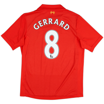 2012-13 Liverpool Home Shirt Gerrard #8 - 7/10 - (M)