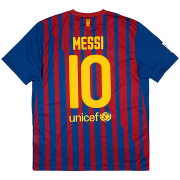2011-12 Barcelona Home Shirt Messi #10 - 7/10 - (L)