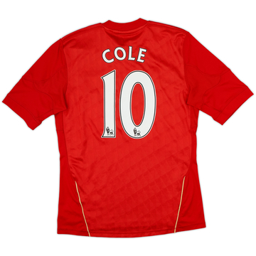 2010-12 Liverpool Home Shirt Cole #10 - 8/10 - (M)