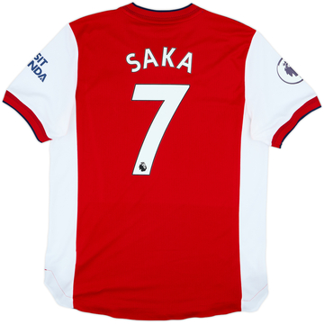 2021-22 Arsenal Authentic Home Shirt Saka #7 - 9/10 - (L)