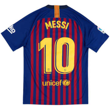 2018-19 Barcelona Home Shirt Messi #10 - 6/10 - (S)