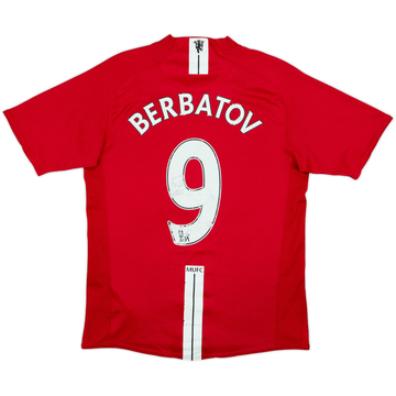 2007-09 Manchester United Home Shirt Berbatov #9 - 5/10 - (S)