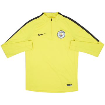 2017-18 Manchester City Nike 1/4 Zip Drill Top - 7/10 - (M)