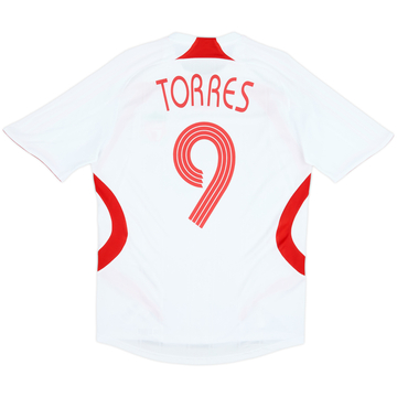 Camiseta de visitante del Liverpool 2007-08 Torres #9 - 5/10 - (XL)