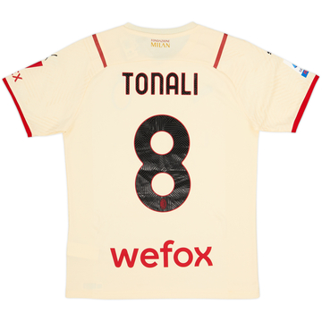 2021-22 AC Milan Away Shirt Tonali #8 (M)