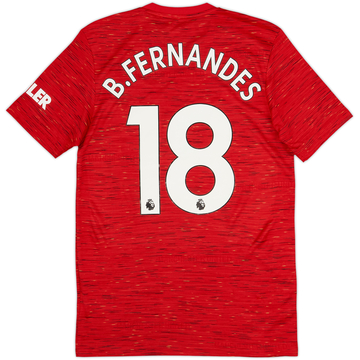 2020-21 Manchester United Home Shirt B.Fernandes #18 (S)
