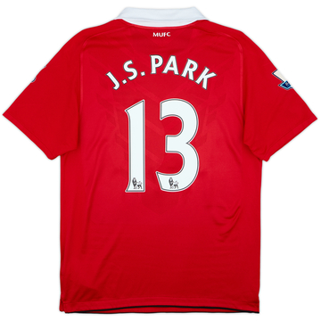 2010-11 Manchester United Home Shirt J.S.Park #13 - 8/10 - (M)