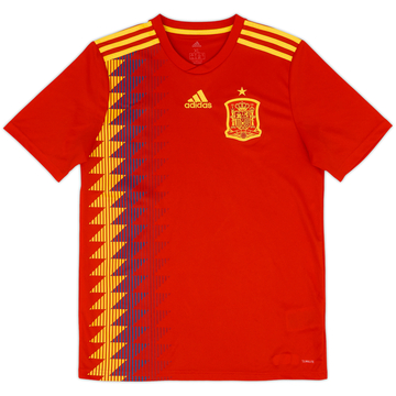 2018-19 Spain Home Shirt - 10/10 - (XL.Boys)