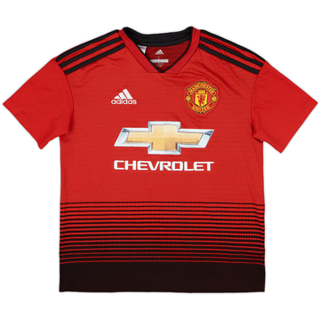2018-19 Manchester United Home Shirt - 6/10 - (L.Boys)