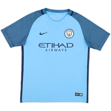 2016-17 Manchester City Home Shirt - 7/10 - (L.Boys)