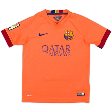 2014-15 Barcelona Away Shirt - 6/10 - (M.Boys)