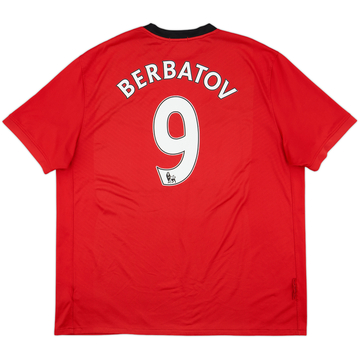 2009-10 Manchester United Home Shirt Berbatov #9 - 6/10 - (XXL)