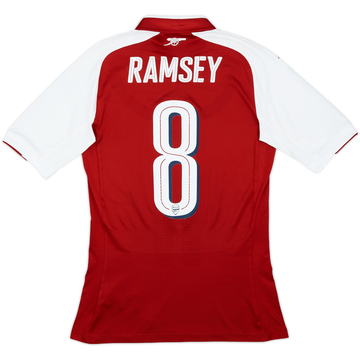 2017-18 Arsenal Player Issue (ACTV Fit) Home Shirt Ramsey #8 - 7/10 - (M)