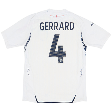 2007-09 England Home Shirt Gerrard #4 - 5/10 - (S)