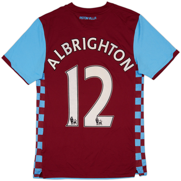 2010-11 Aston Villa Home Shirt Albrighton #12 - 9/10 - (S)