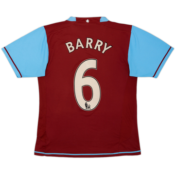 2007-08 Aston Villa Home Shirt Barry #6 - 5/10 - (S)