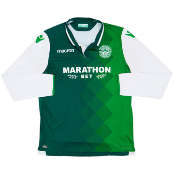 2018-19 Hibernian Home L/S Shirt - 6/10 - (4XL)