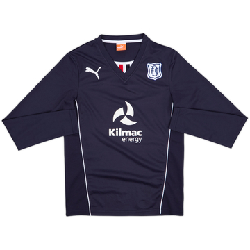 2013-14 Dundee FC Home L/S Shirt - 8/10 - (S)