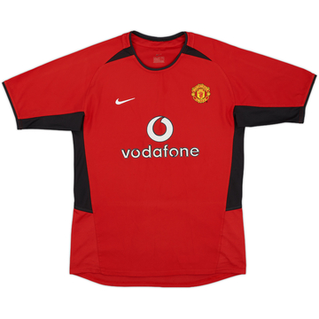 2002-04 Manchester United Home Shirt - 8/10 - (L.Boys)