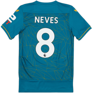 2022-23 Wolves Away Shirt Neves #8 - 9/10 - (XS)