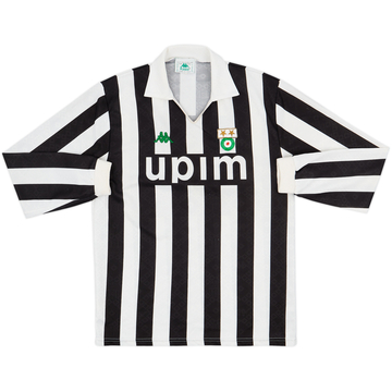 1991-92 Juventus Home L/S Shirt - 8/10 - (L)