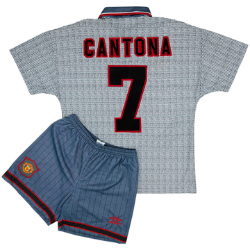 1995-96 Manchester United Away Shirt & Shorts Cantona #7 - 9/10 - (M)