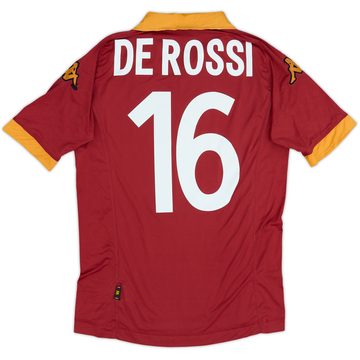 2012-13 Roma Home Shirt De Rossi #16 - 5/10 - (M)