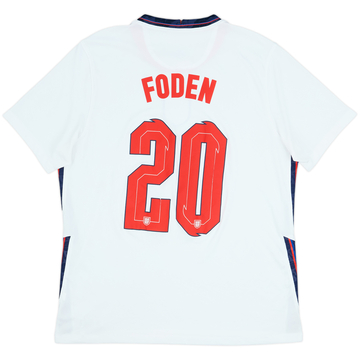 2020-22 England Home Shirt Foden #20 - 8/10 - (L)
