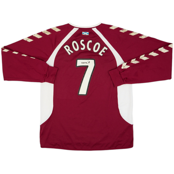 2006-07 Hearts Home L/S Shirt Roscoe #7 - 4/10 - (L)