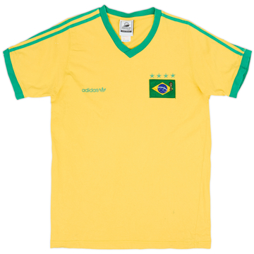 1998 Brazil adidas 'Coupe du Monde' Cotton Tee - 4/10 - (L)