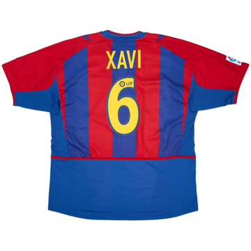 2002-03 Barcelona Home Shirt Xavi #6 - 8/10 - (XL)