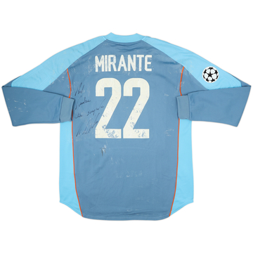 2003-04 Juventus Match Issue Signed GK Shirt Mirante #22