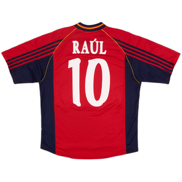 1998-99 Spain Home Shirt Raul #10 - 6/10 - (L)