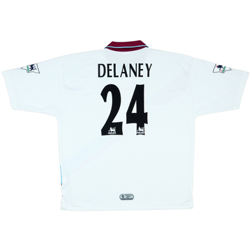 1999-00 Aston Villa 'FA Cup Final' Away Shirt Delaney #24 - 8/10 - (XL)