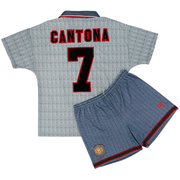 1995-96 Manchester United Away Shirt & Shorts Cantona #7 - 8/10 - (M)