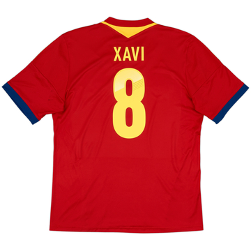 2013 Spain Confederation Cup Home Shirt Xavi #8 - 7/10 - (L)