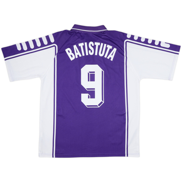 1999-00 Fiorentina Home Shirt Batistuta #9 - 8/10 - (XL)