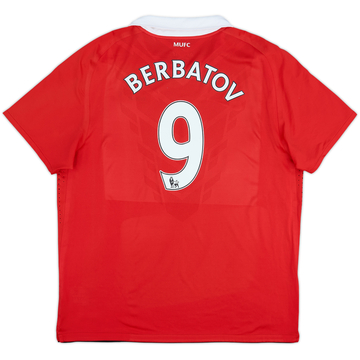 2010-11 Manchester United Player Issue Home Shirt Berbatov #9 - 8/10 - (XXL)