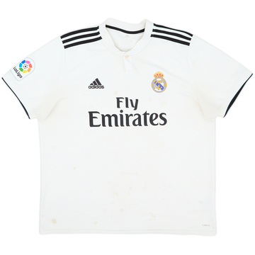2018-19 Real Madrid Home Shirt - 4/10 - (XL)