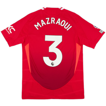 2024-25 Manchester United Home Shirt Mazraoui #3 - 8/10 - (M)