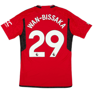 2023-24 Manchester United Authentic Home Shirt Wan-Bissaka #29 - 8/10 - (M)