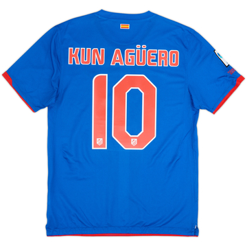 2010-11 Atletico Madrid Away Shirt Kun Aguero #10 - 9/10 - (M)