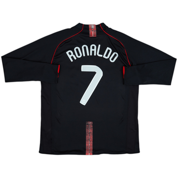 2007-08 Manchester United Away L/S Shirt Ronaldo #7 - 5/10 - (XL)