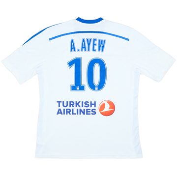 2014-15 Olympique Marseille Home Shirt A.Ayew #10 - 6/10 - (XXL)