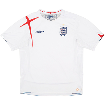 2005-07 England Home Shirt - 5/10 - (L)