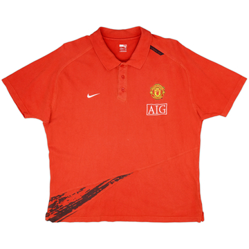 2007-08 Manchester United Nike Polo Shirt - 6/10 - (XXL)